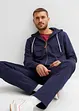 Felpa con zip e cappuccio con poliestere riciclato, bonprix