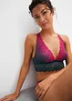 Reggiseno a bustier con pizzo delicato dai colori sfumati, bonprix