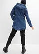 Parka in jeans con fodera effetto peluche, bonprix