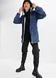 Parka in jeans con fodera effetto peluche, bonprix