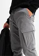 Pantaloni termici con elastico in vita e tasche cargo regular fit, straight, bonprix