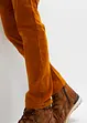 Pantaloni con elastico in vita in velluto a coste leggermente corti regular fit, straight, bonprix