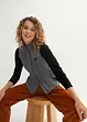 Gilet in pile con dettagli a contrasto, bonprix