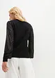 Maglione con maniche in paillettes, bonprix