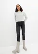Jeans termici boyfriend con interno morbido, vita media, bonprix