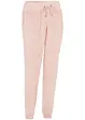 Pantaloni da jogging in pile con fascette al fondo, bonprix