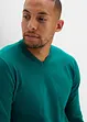 Maglione in filato fine con scollo a V, bonprix