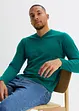 Maglione in filato fine con scollo a V, bonprix