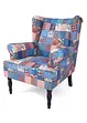 Poltrona con orecchie e stampa patchwork, bpc living bonprix collection