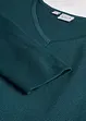 Maglione a coste Milano con scollo a V, bonprix
