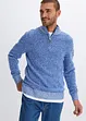 Maglione con collo e cerniera in cotone, bpc bonprix collection