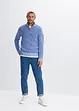 Maglione con collo e cerniera in cotone, bpc bonprix collection