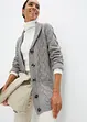 Cardigan con collo a scialle e lavorazione a trecce, bonprix