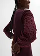 Abito di jersey con inserto in mesh, BODYFLIRT
