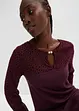 Abito di jersey con inserto in mesh, BODYFLIRT
