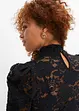 Maglia aderente in pizzo a maniche lunghe, bonprix