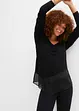 Maglia a maniche lunghe in materiale misto, BODYFLIRT