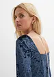 Maglia a maniche lunghe in velluto con scollatura dietro, RAINBOW