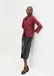 Blusa in rete con volant, RAINBOW