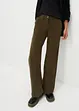 Pantaloni termici larghi in velluto, bpc bonprix collection