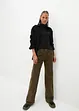 Pantaloni termici larghi in velluto, bpc bonprix collection