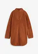 Abito teddy con colletto con zip, bonprix