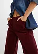 Pantaloni larghi in velluto a coste elasticizzato, vita alta, bonprix
