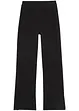 Pantaloni svasati  con spacchi in misto cotone biologico, bonprix