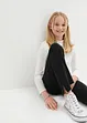 Pantaloni svasati  con spacchi in misto cotone biologico, bonprix