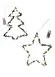 Decorazione da appendere LED a forma di albero di Natale e stella (set 2 pezzi), bonprix