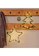 Decorazione da appendere LED a forma di albero di Natale e stella (set 2 pezzi), bonprix