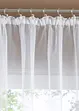 Tenda trasparente in poliestere riciclato con bordo in pizzo, bonprix