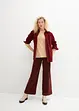 Pantaloni larghi in velluto a coste elasticizzato, vita alta, bonprix