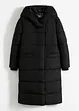 Giubbotto imbottito oversize con cappuccio, in poliestere riciclato, bonprix