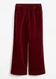 Pantaloni larghi in velluto a coste elasticizzato, vita alta, bonprix
