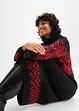 Abito midi in maglia con fantasia norvegese, bonprix