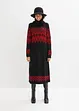 Abito midi in maglia con fantasia norvegese, bonprix