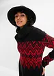 Abito midi in maglia con fantasia norvegese, bonprix