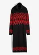 Abito midi in maglia con fantasia norvegese, bonprix