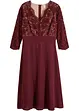 Abito di chiffon con pizzo, bonprix