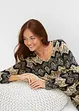 Camicia da notte lunga con spacchi e maniche lunghe, bpc bonprix collection