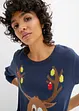 Maglione natalizio con renna, bonprix