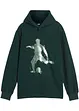 Felpa con cappuccio in misto cotone morbido, bonprix