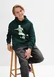 Felpa con cappuccio in misto cotone morbido, bonprix