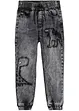 Jeans termici con elastico in vita e motivo con dinosauri, regular fit, bonprix