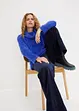 Maglione a collo alto in morbido filato effetto piume, bonprix