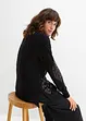 Maglione con lavorazione a trecce e paillettes, bpc selection