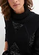 Maglione con lavorazione a trecce e paillettes, bpc selection