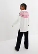 Maglione norvegese con spacchi ai lati, bonprix