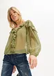 Blusa di chiffon con ruches, RAINBOW